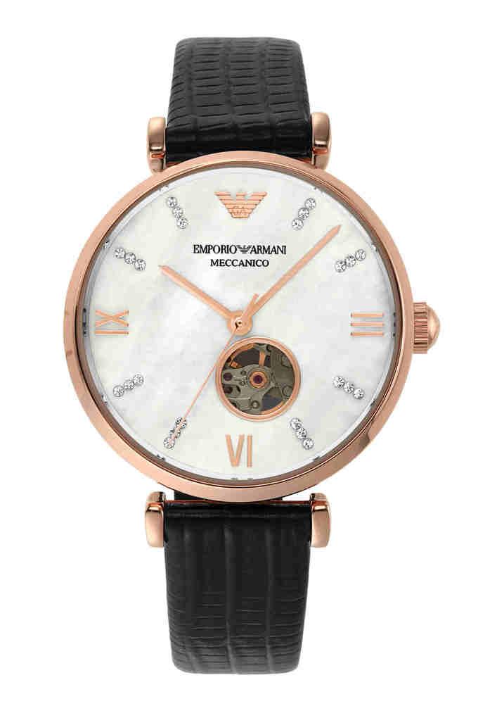 Buy EMPORIO ARMANI Womens 34 mm Gianni T Bar Mother Of Pearl Dial