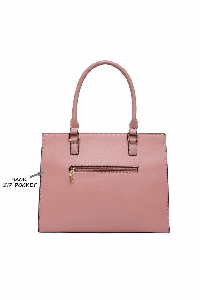 Marc Jacobs East-west Saffiano Leather Tote Bag In Vivid Pink/gold