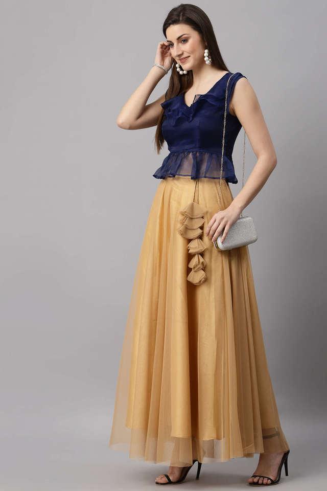 Beige ethnic outlet skirt