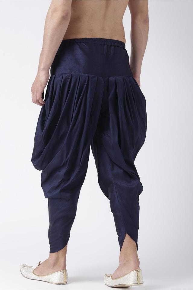 Solid Silk Regular Fit Men's Harem Pants