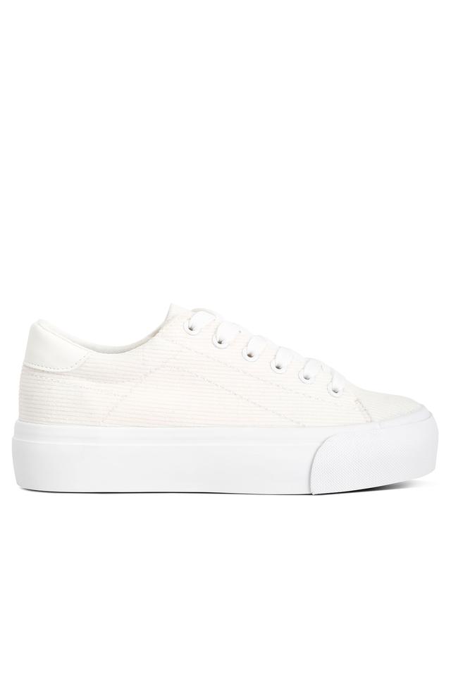 White clearance fabric sneakers