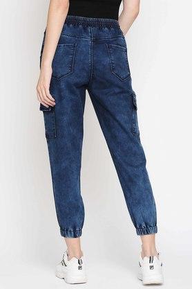 Blue Cargo Joggers Women's - Midnight