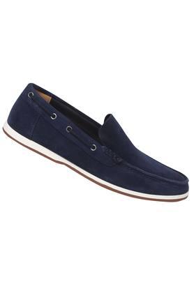 Clarks suede shop slip on loafers