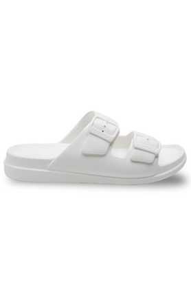 White leather flip online flops womens