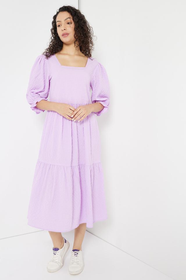 Odessa Cotton Dress In Lavender