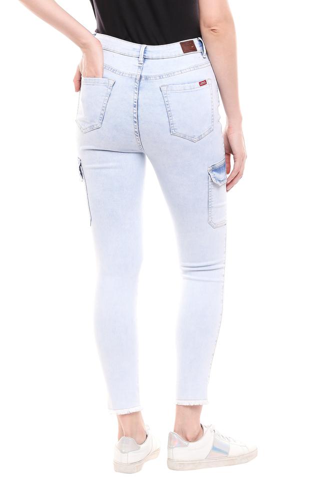 Ice blue store jeans for ladies