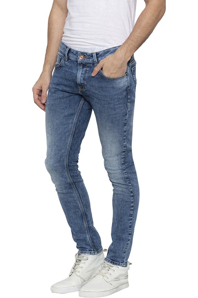 Buy SPYKAR Mid Blue Super Skinny Fit Mens Jeans