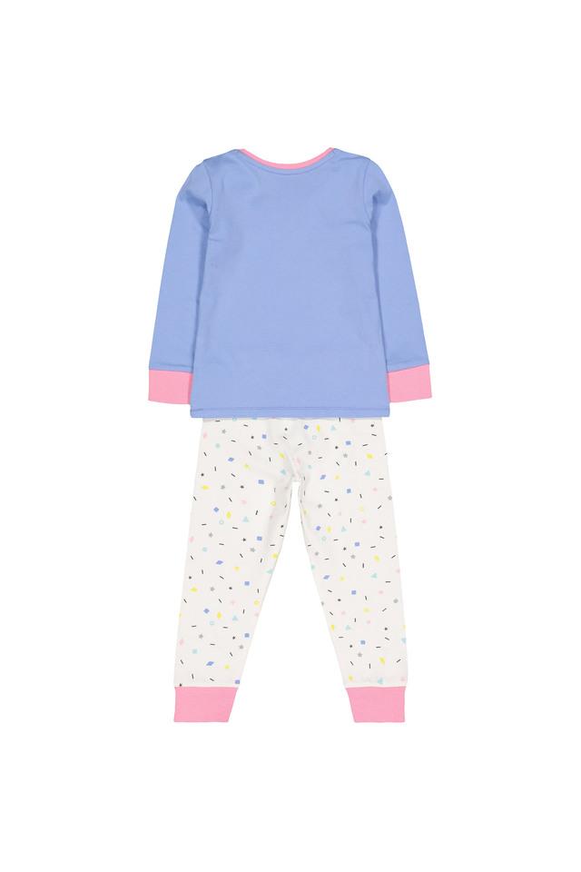 Girls Blue Dinosaur Pyjamas