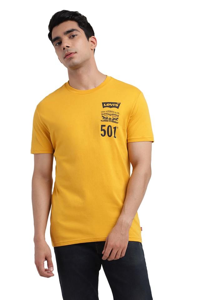 Levi's yellow cheap t shirt