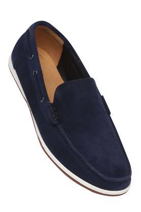 Clarks blue store suede loafers