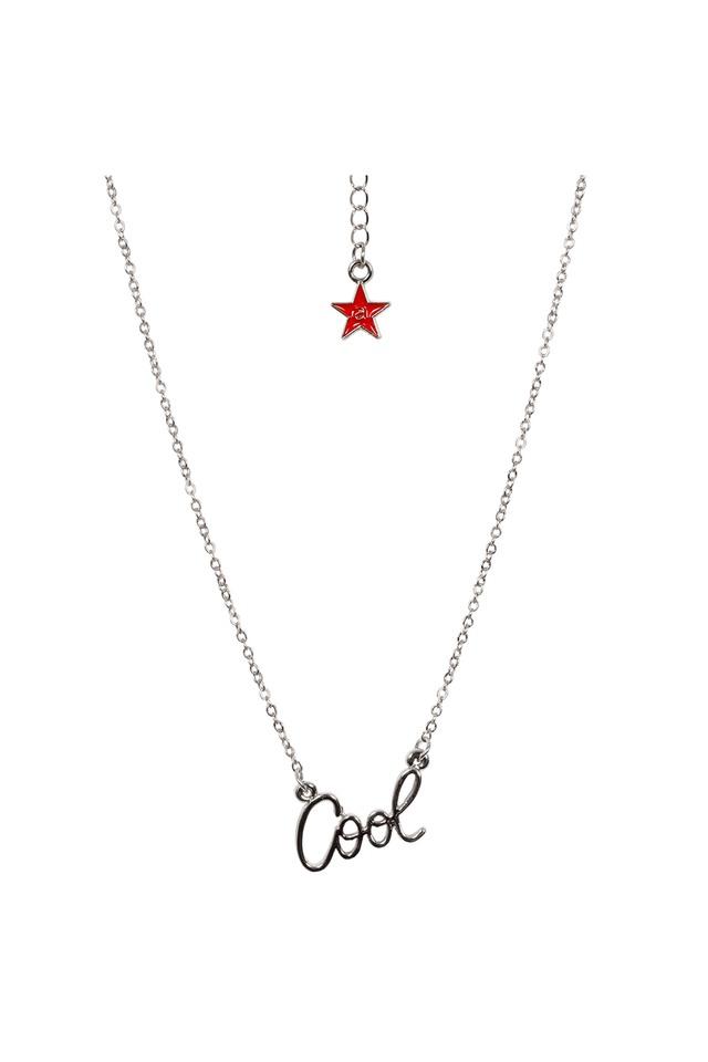 Buy Silver Plated Layers Of Charms Necklace by Curio Cottage Online at Aza  Fashions.