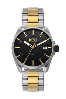 Buy DIESEL Mens 51 mm Mega Chief Black Dial Stainless Steel