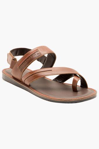 red tape mens leather velcro closure sandals