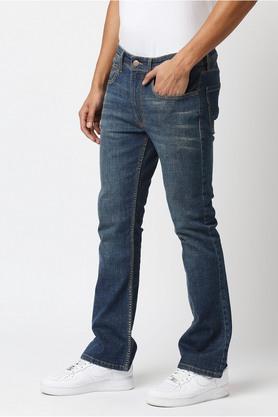 Buy Blue Solid Boot Cut Fit Jeans for Men Online at Killer Jeans