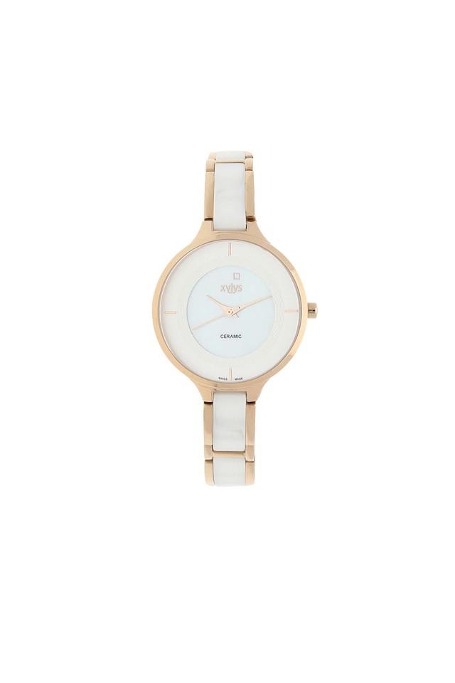 Buy XYLYS Womens White Dial Leather Analogue Watch NL9920WD02M