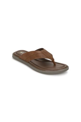 red tape men's tan leather sandals