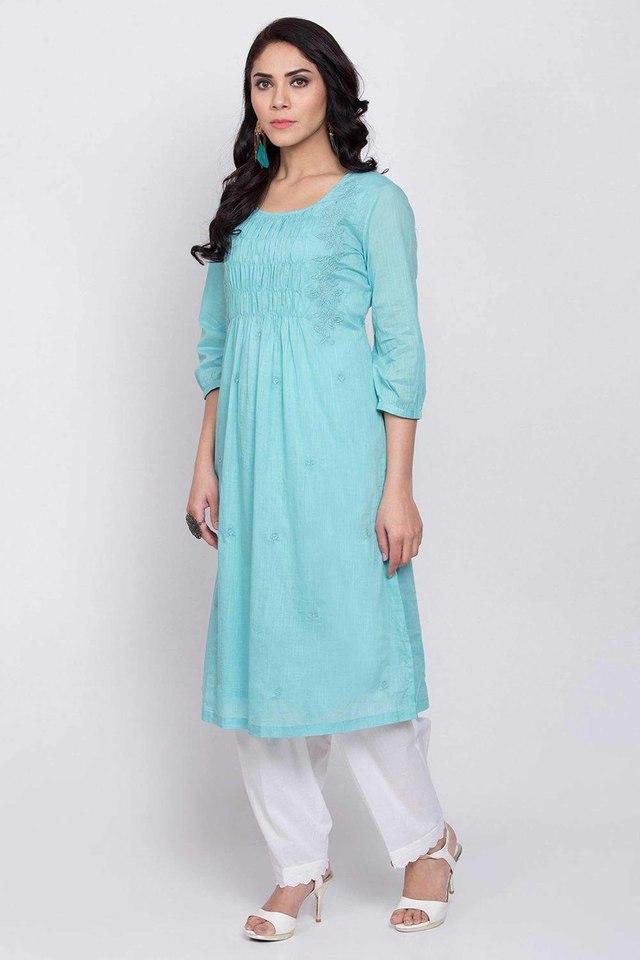 BIBA -  Teal Kurtas - Main