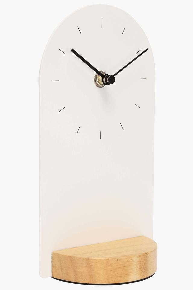 Buy UMBRA White Cylindrical Analogue Desk Clock Shoppers Stop