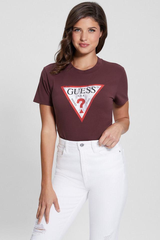 Maroon guess shirt best sale