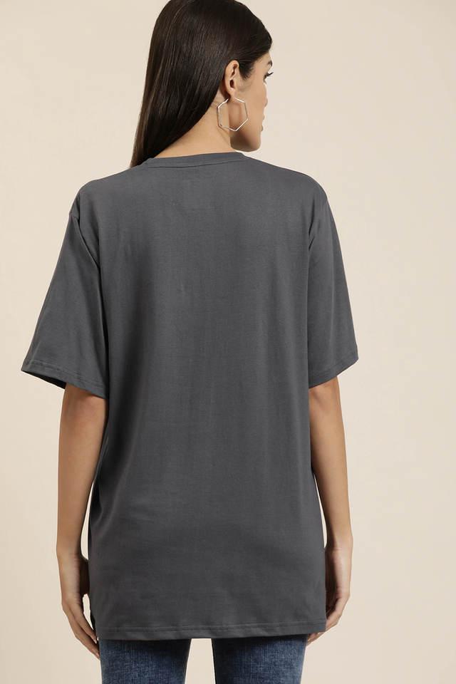 Short-Sleeve Luxe Oversized Cropped T-Shirt for Women