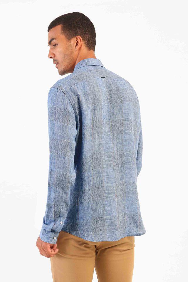 Checks Linen Mens Casual Shirt