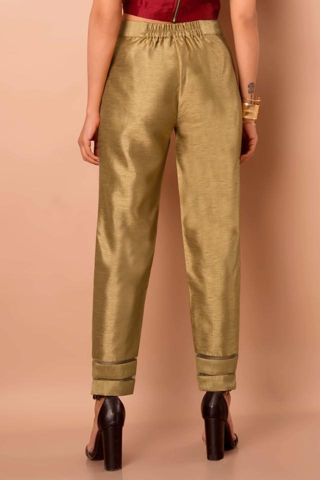 Gold Solid Trousers