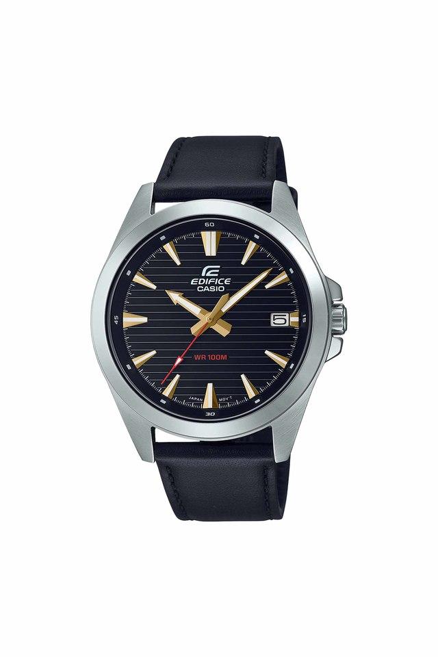 Buy CASIO Mens Edifice Black Leather Analog Watch ED538 Shoppers Stop