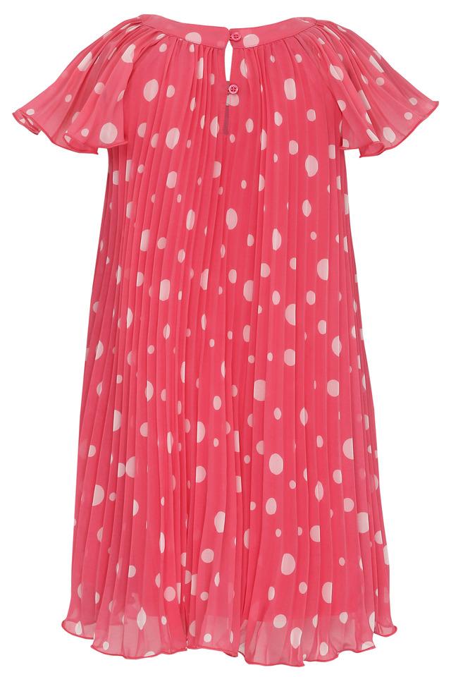 Atomic Hot Pink and Black Polka Dot Pleated Swing Dress | Atomic Jane  Clothing