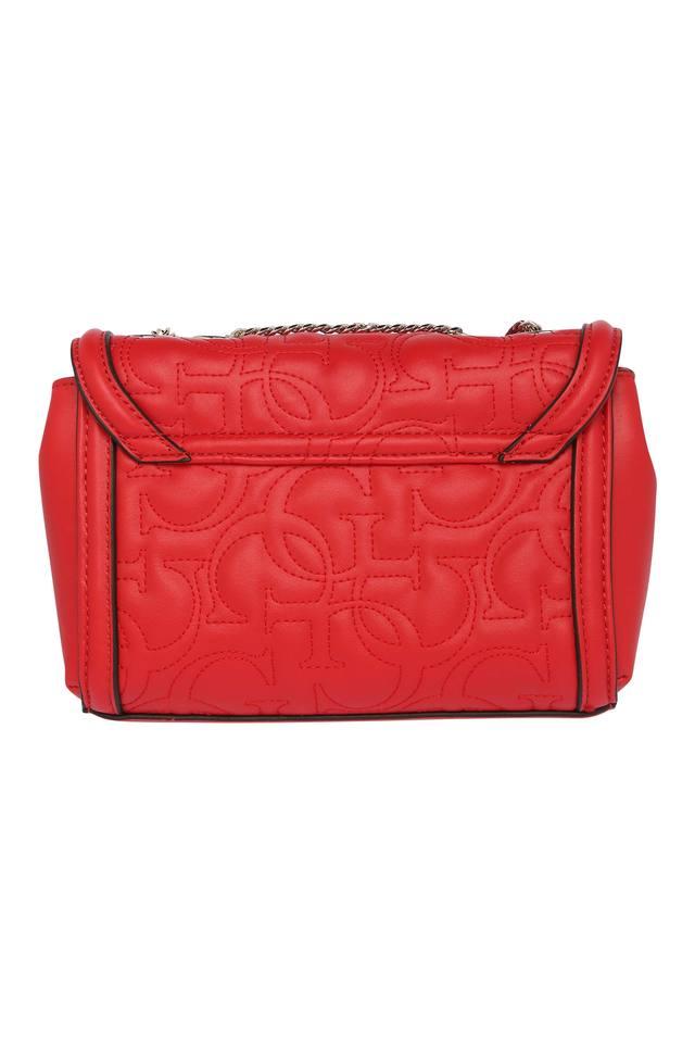 Buy GUESS Red Womens Snap Closure Sling Clutch Shoppers Stop