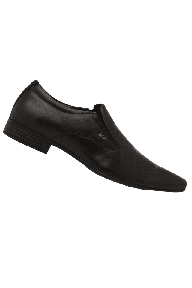 Lee cooper black hot sale leather formal shoes