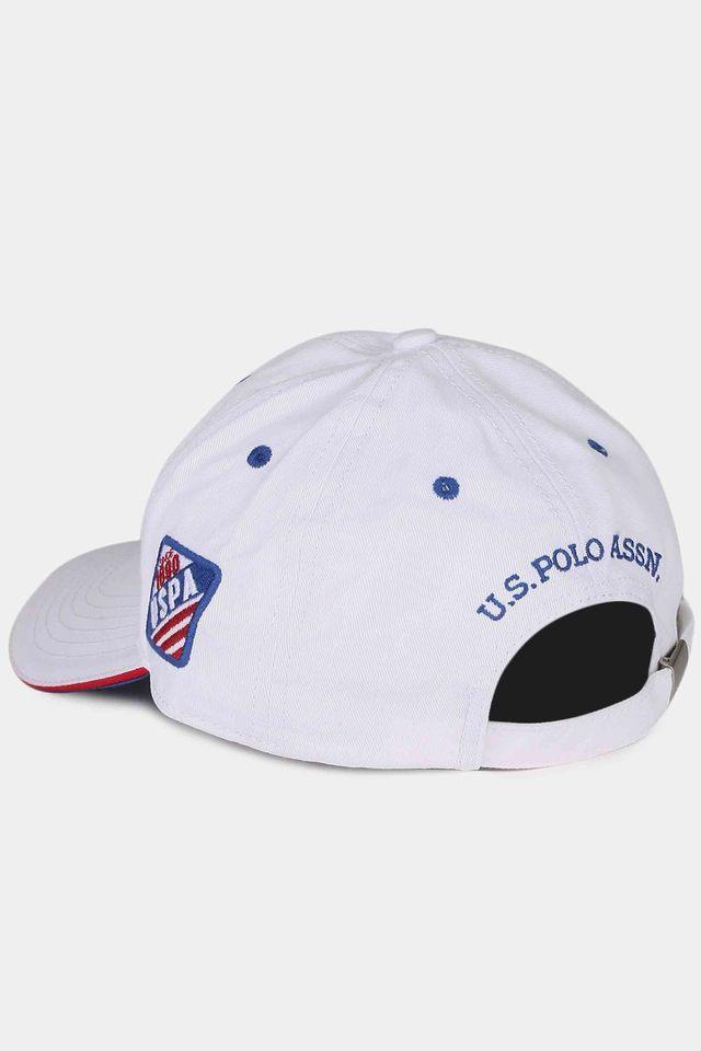 Buy U.S. POLO ASSN. White Cotton Mens Cap Shoppers Stop