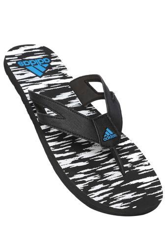 adidas black flip flops