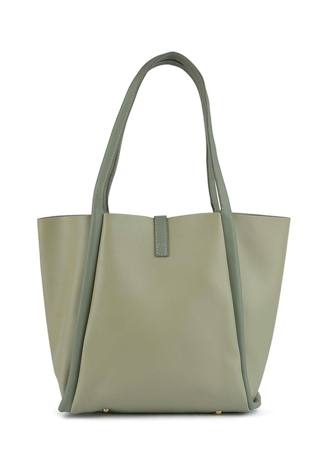 LONDON RAG -  Green Tote - Main