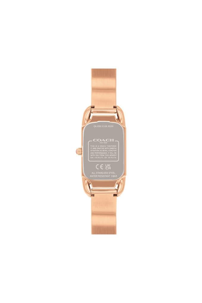 Coach rose 2024 gold watch reviews