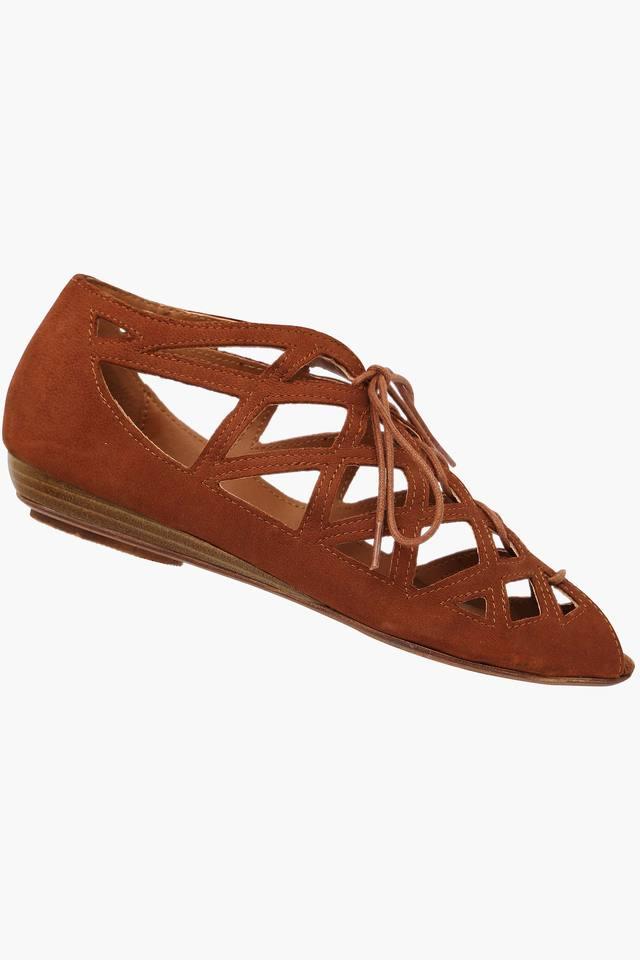 Buy RED TAPE Natural Womens Party Wear Lace Up Heel Sandals | Shoppers Stop