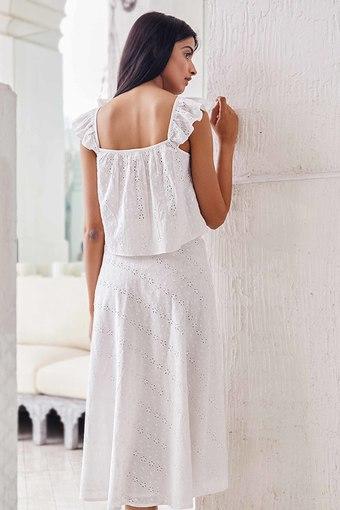 white wrap skirt womens