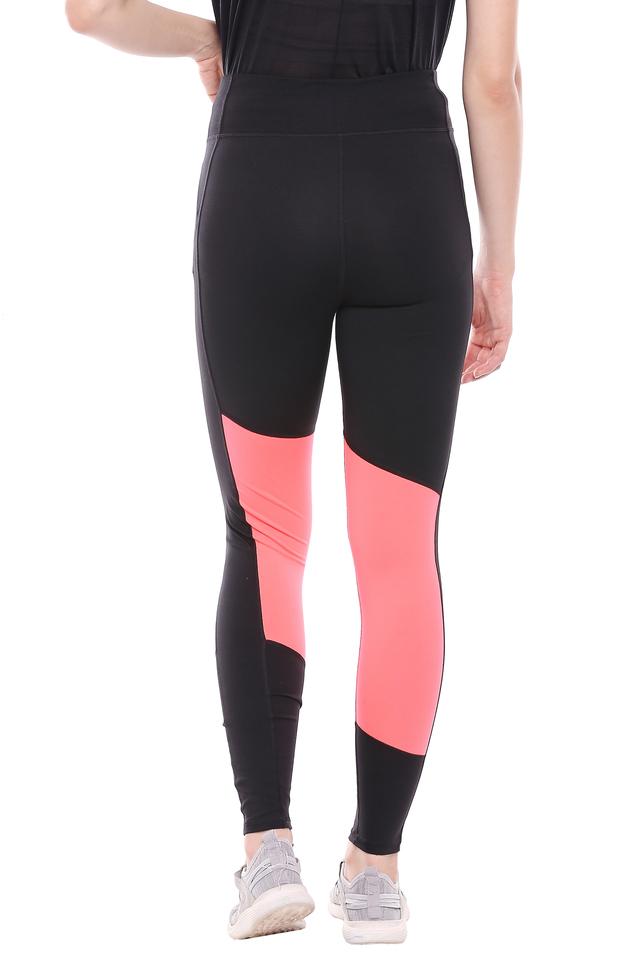 Buy PUMA Black Womens Colour Block Sports Tights