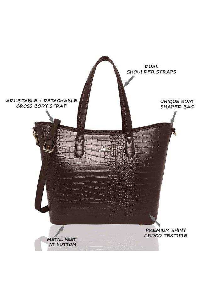 Buy LAVIE Zipper Closure PU Womens Casual Tote Handbag Shoppers Stop