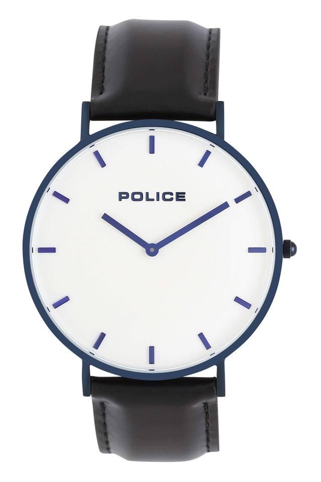 Police watch white dial hotsell