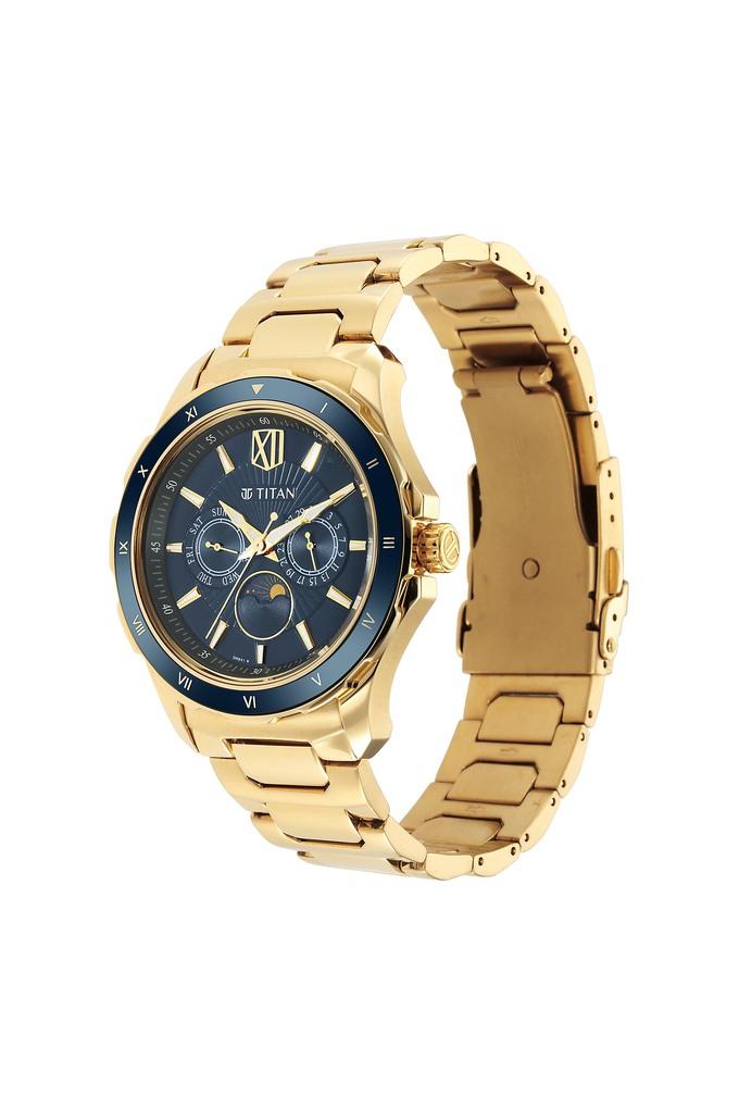 Buy TITAN Mechanical Slim 49 x 9.40 x 42 mm Gold Dial Stainless Steel  Analog Watch for Men - 90158YM01