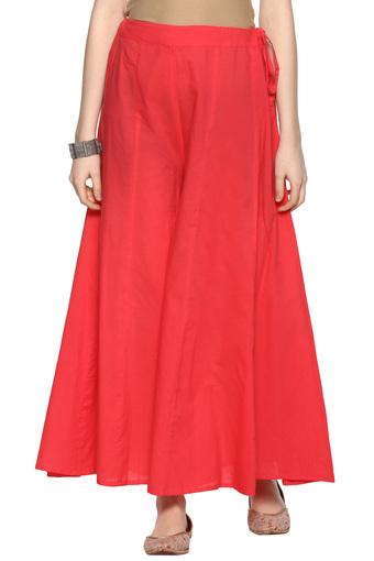 solid flared palazzo