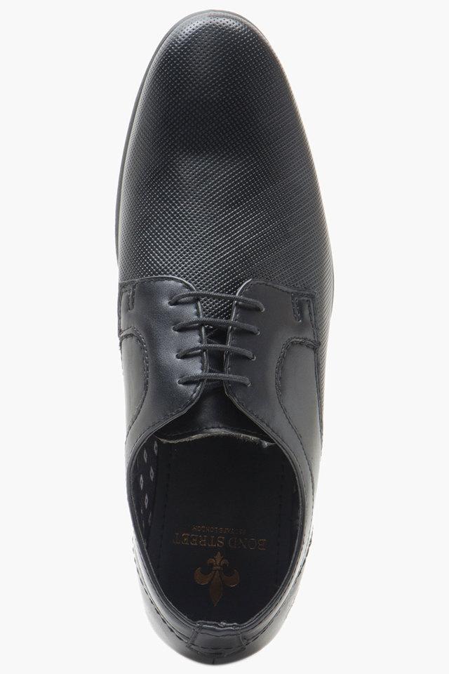 Bond street by red store tape black derby shoes