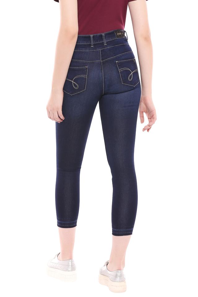 Black Solid Slim Fit Stretchable Jeans – Amukti - The Women's Ethnic  Fashion Store