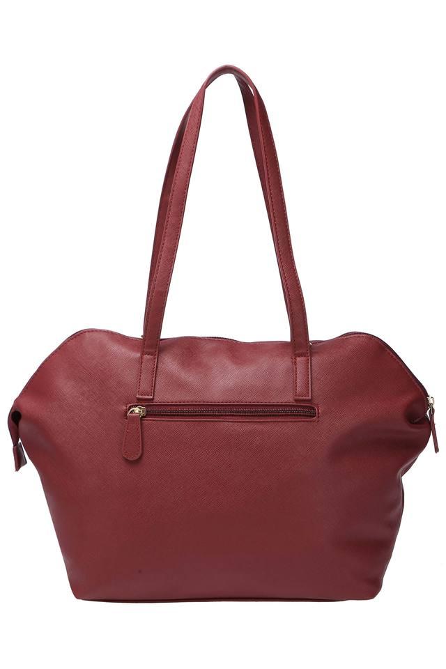 Womens Zip Closure Shoulder Handbag