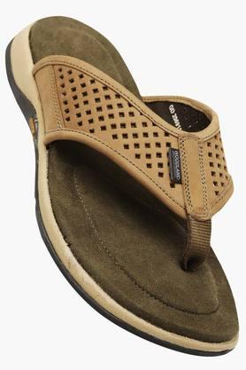 WOODLAND - Khaki Flip Flops - 2