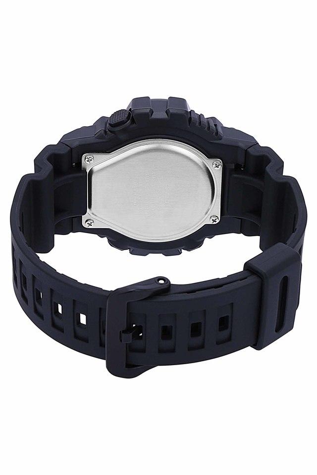 Casio black best sale resin watch