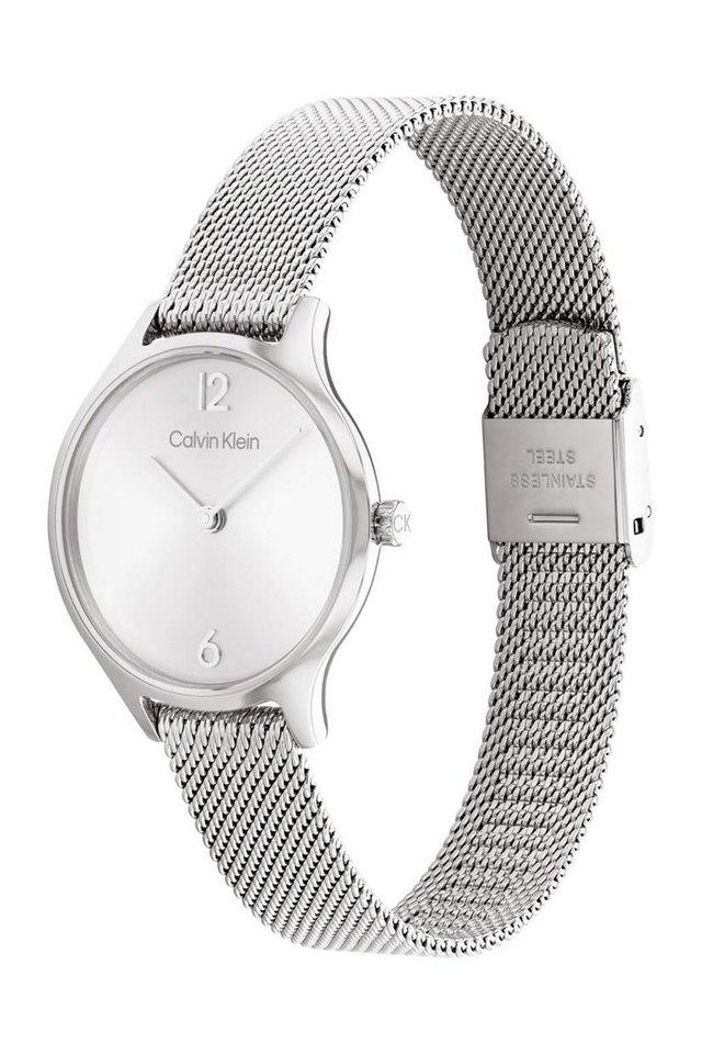 Calvin klein deals women's silver watch