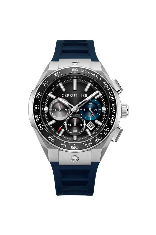 Buy CERRUTI 1881 Chronograph 33 mm Black Dial Silicone Analogue Watch for Men CECIWGO0050701 Shoppers Stop