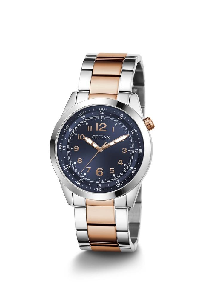 Buy GUESS Mens 22 mm Max Navy Dial Stainless Steel Analog Watch