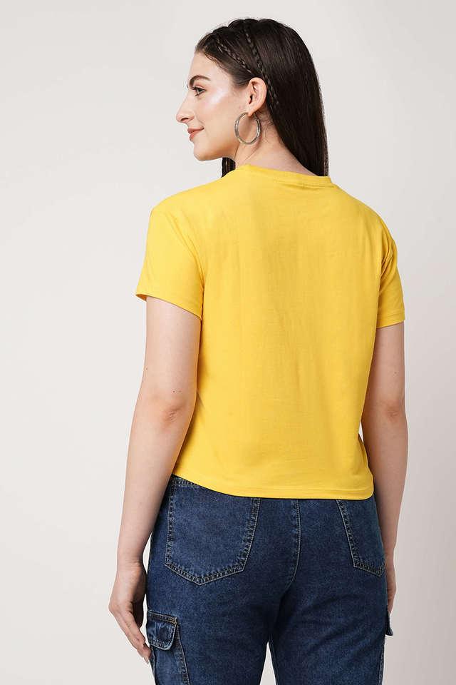 Mustard yellow t outlet shirt women's